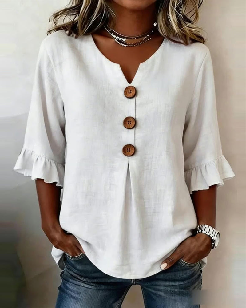 Elara™ – Blusa Volante