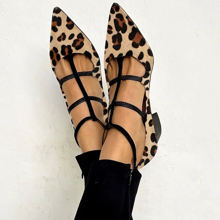 Aurora | Scarpe con Tacco e Cinturino Leopardato