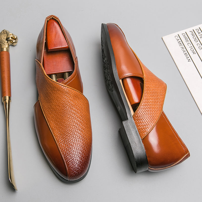 Mocasines de cuero de estilo vintage