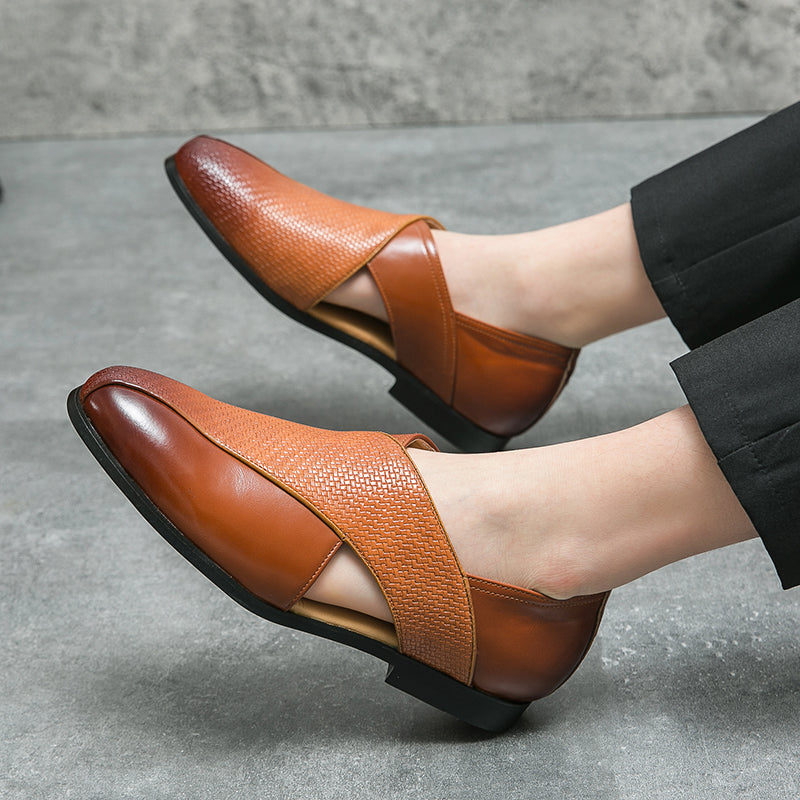 Mocasines de cuero de estilo vintage