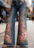 Claudia™ – Vaquero Bordado Floral