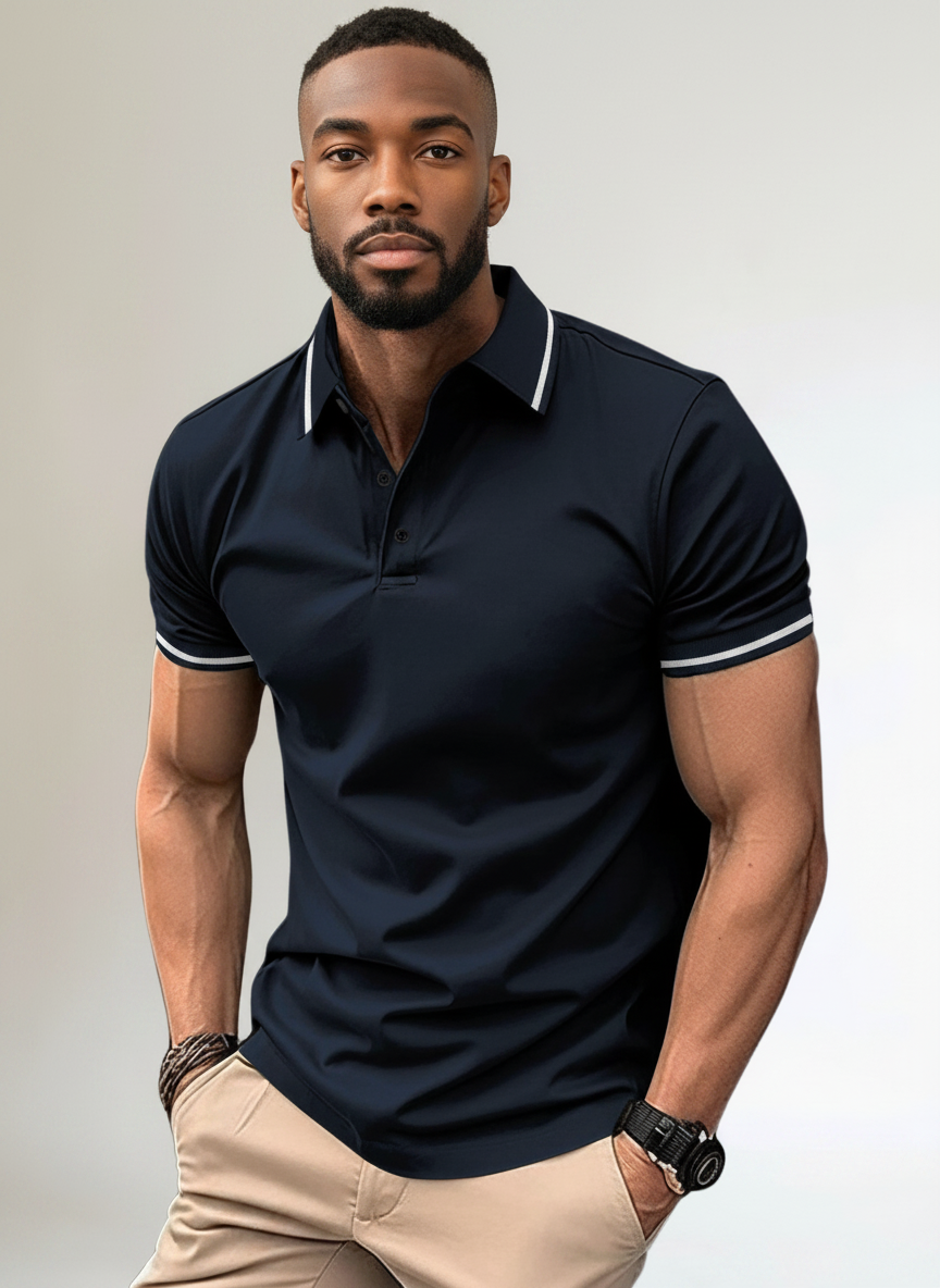 Luca™ – Polo Contrastado Elegante