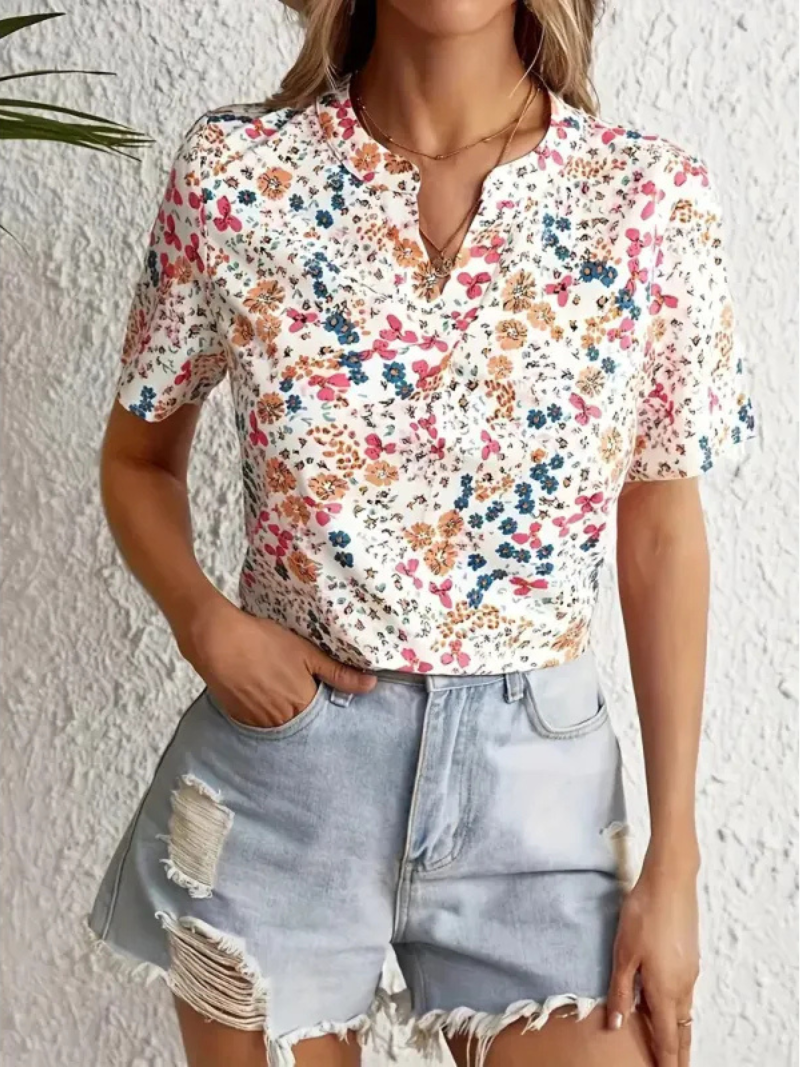 Inés™ – Camisa Floral Ligera