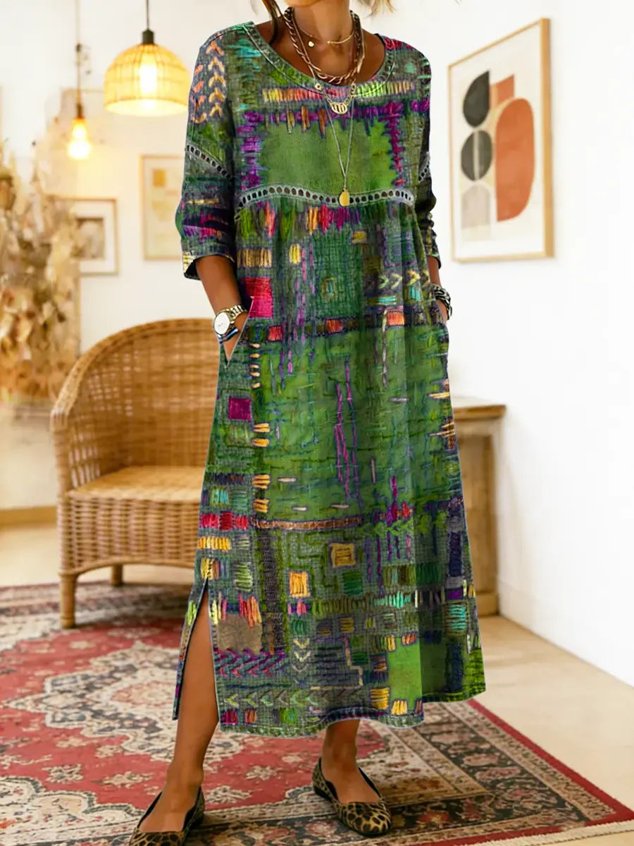 Zaira™ – Vestido Boho Estampado