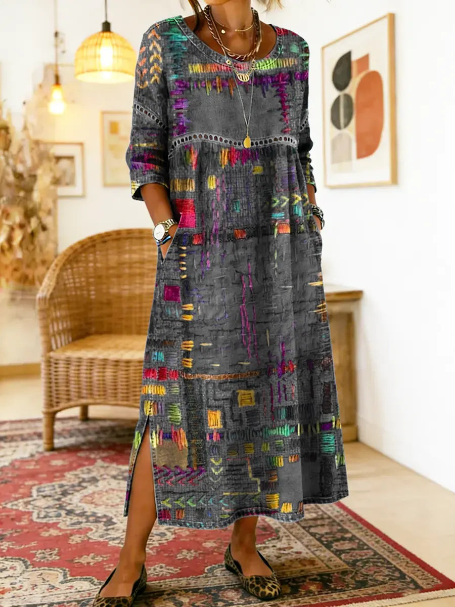 Zaira™ – Vestido Boho Estampado