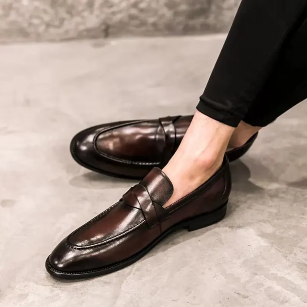 Mocasines elegantes de piel