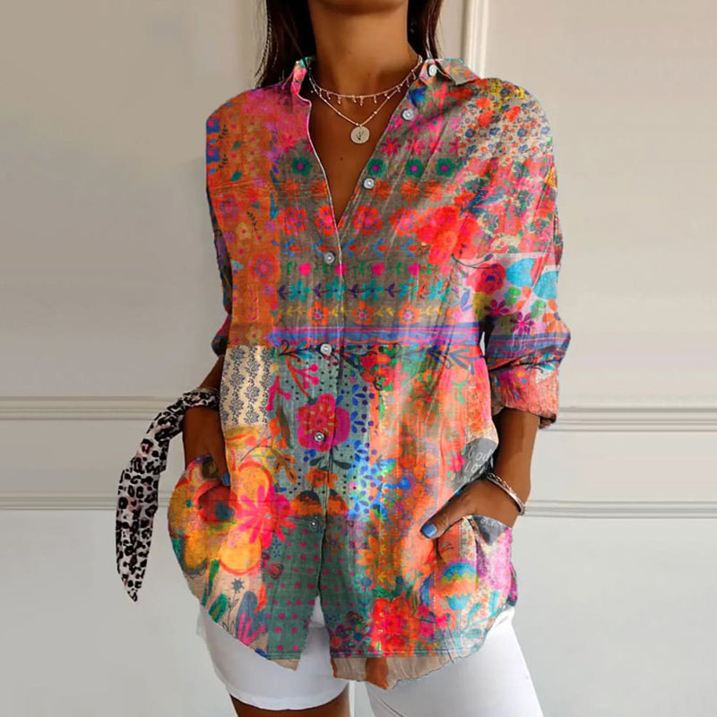 Marina™ – Camisa Estampado Alegre