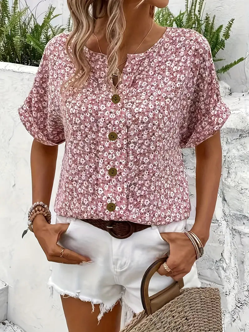 Inés™ – Camisa Floral Ligera