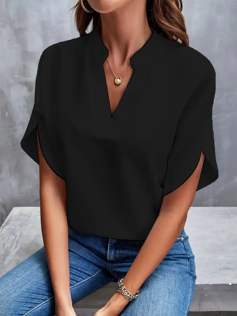 Mina™ – Blusa Minimal Fluida