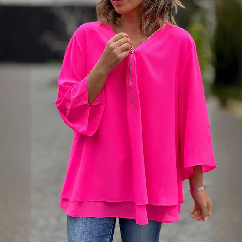 Naia™ – Blusa Cremallera Fresca