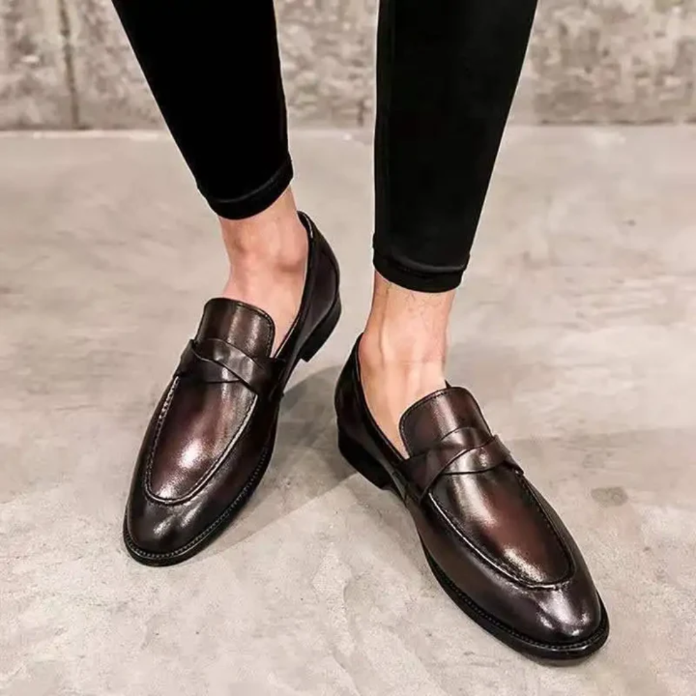 Mocasines elegantes de piel