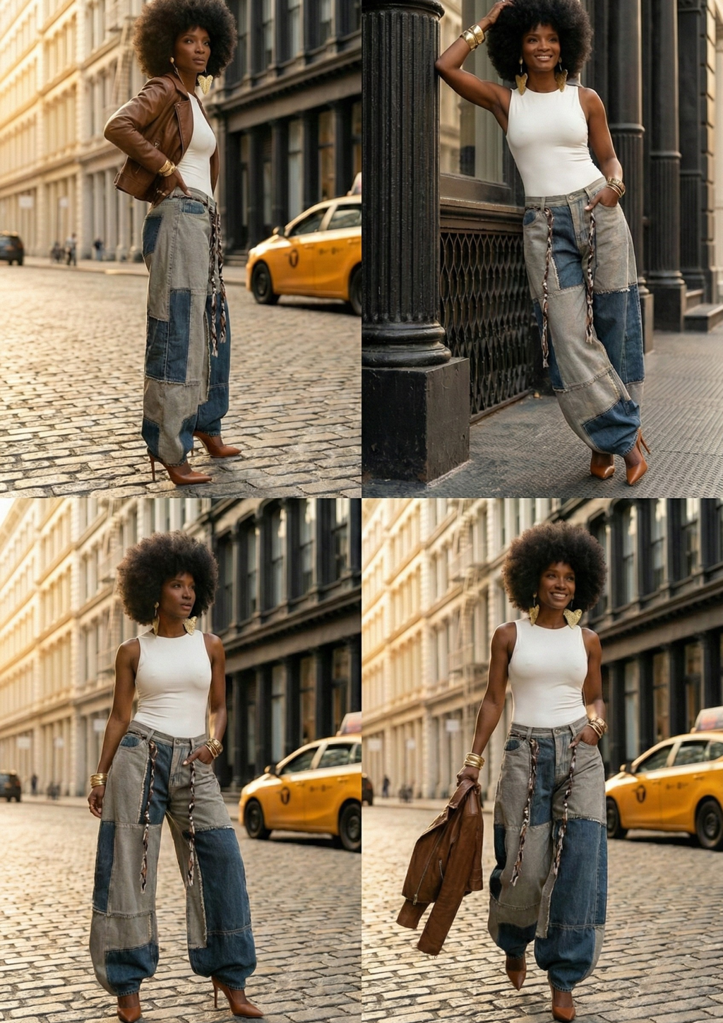 Ariana™ – Pantalón Denim Artesanal