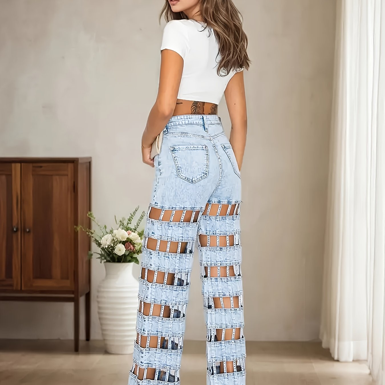 Elena™ – Pantalón Crochet Boho