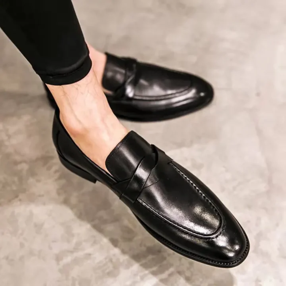 Mocasines elegantes de piel