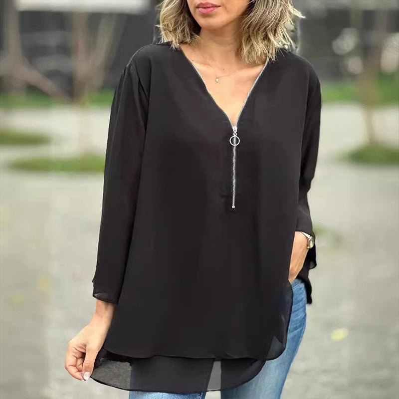 Naia™ – Blusa Cremallera Fresca