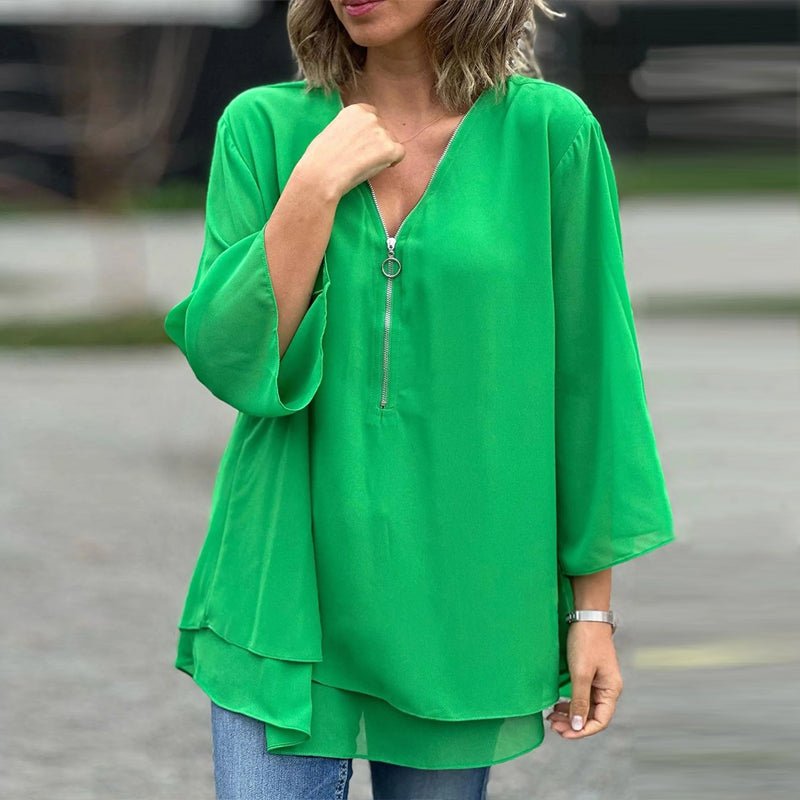 Naia™ – Blusa Cremallera Fresca