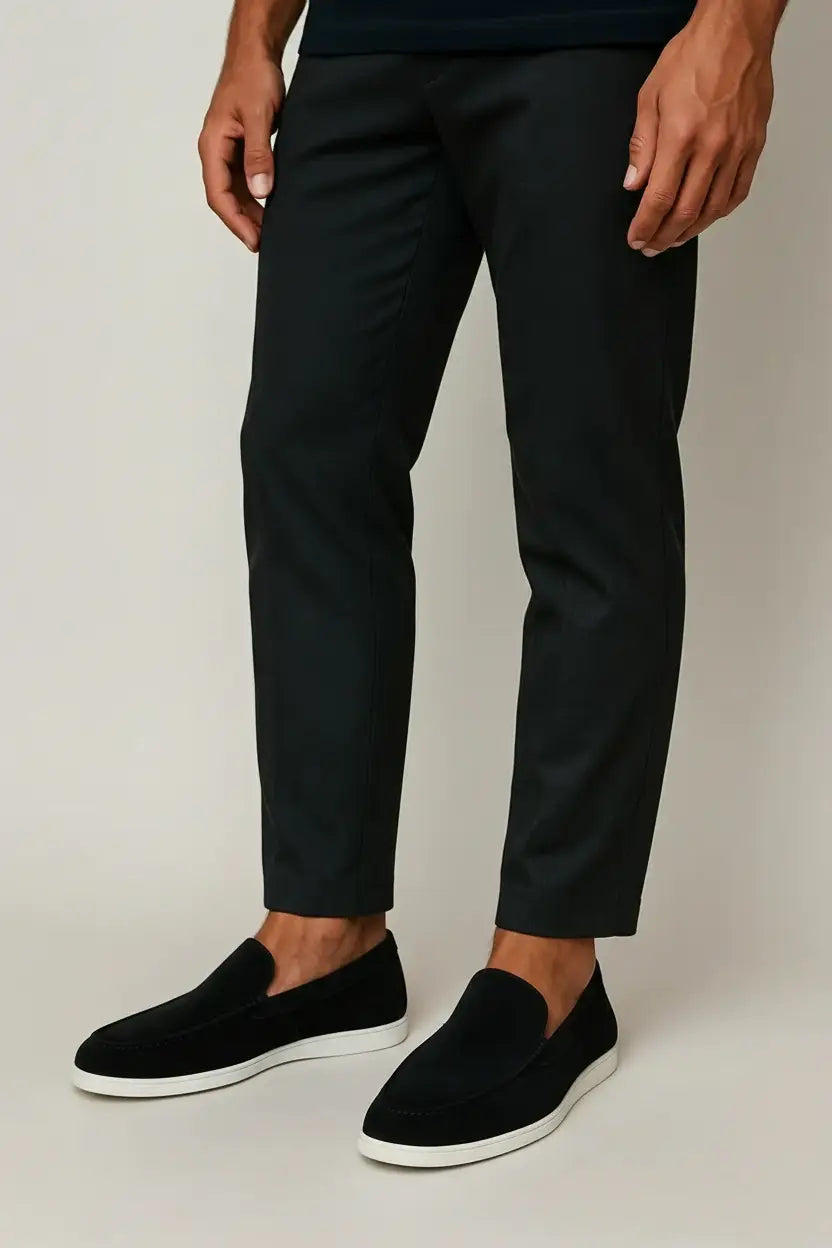 Mocasines elegantes de ante