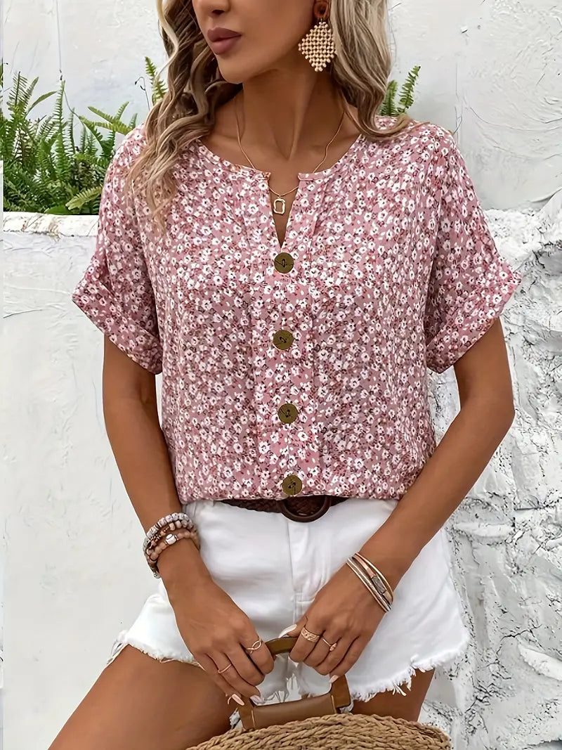 Inés™ – Camisa Floral Ligera