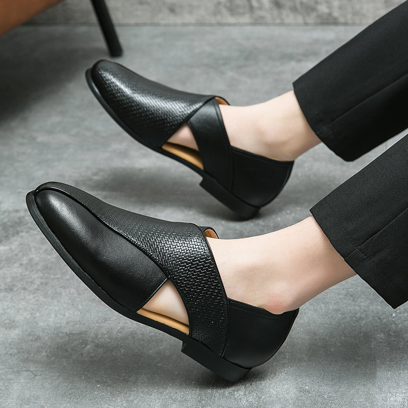 Mocasines de cuero de estilo vintage