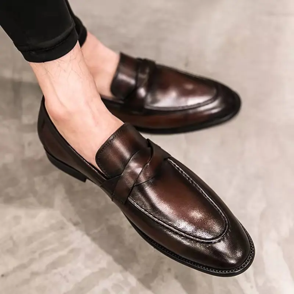 Mocasines elegantes de piel