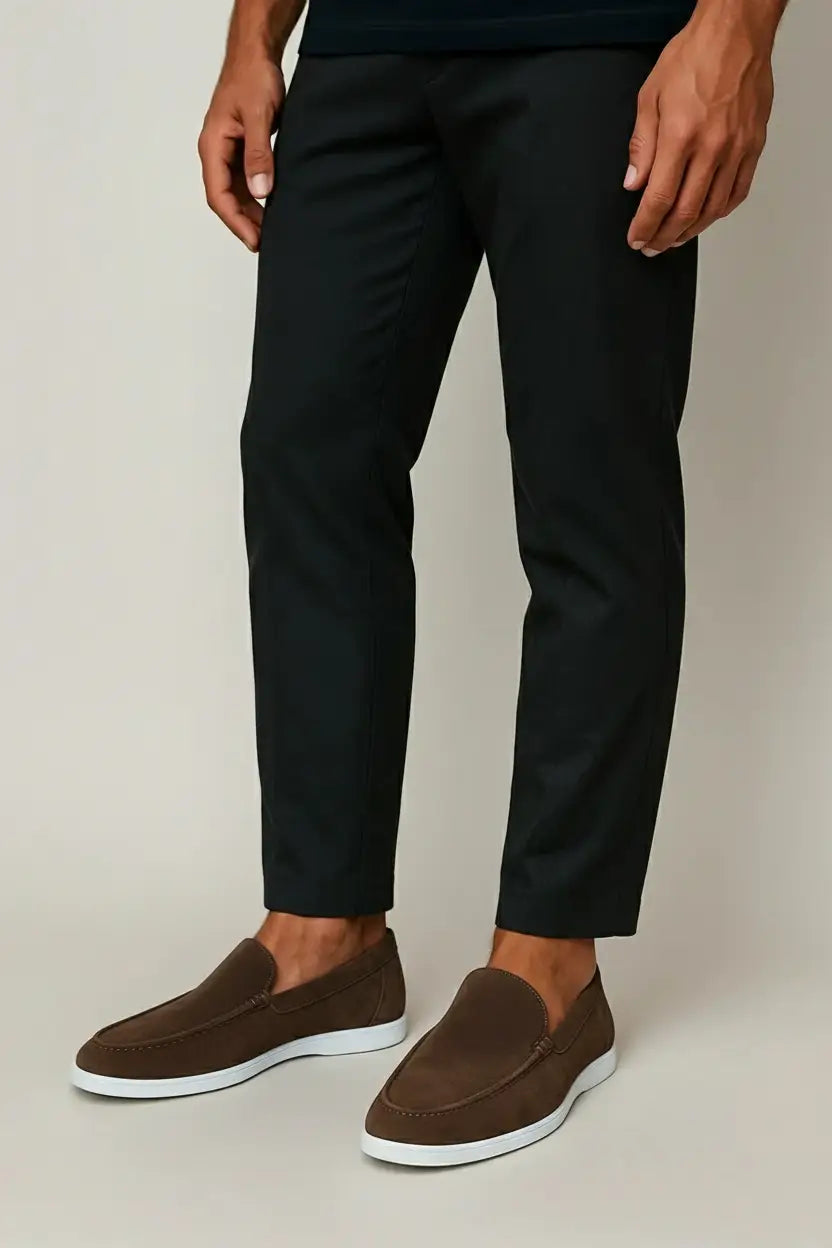 Mocasines elegantes de ante