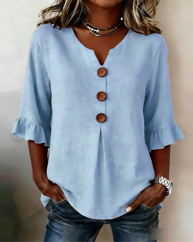Elara™ – Blusa Volante