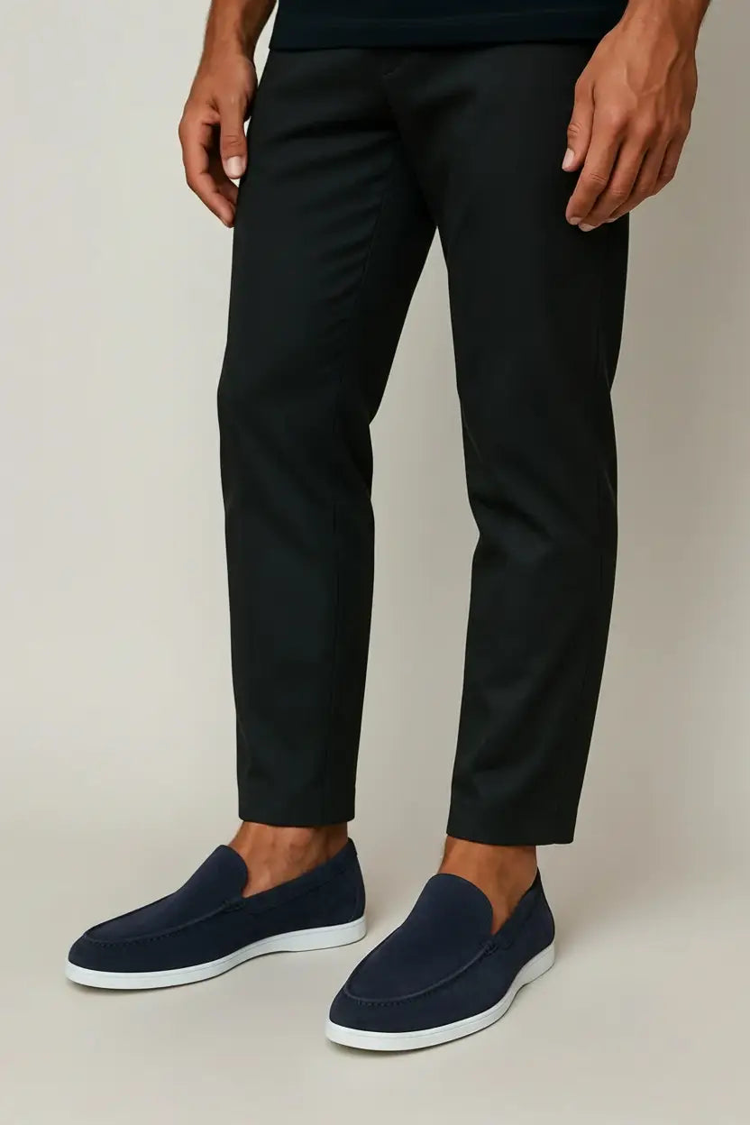 Mocasines elegantes de ante