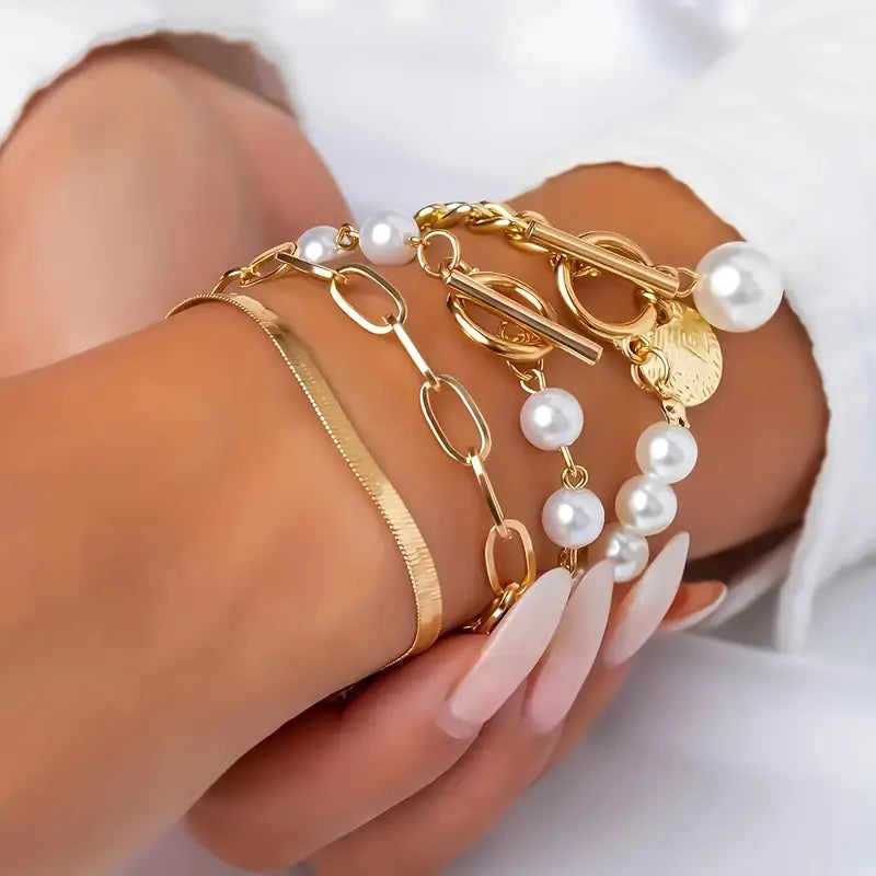 Mara™ – Pulseras Capas Brillantes