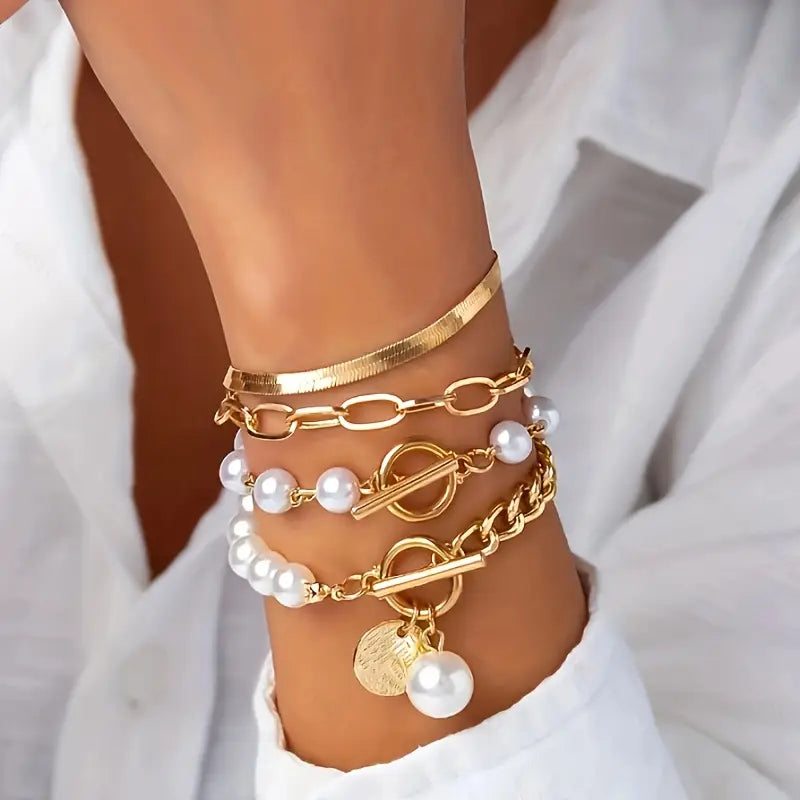 Mara™ – Pulseras Capas Brillantes