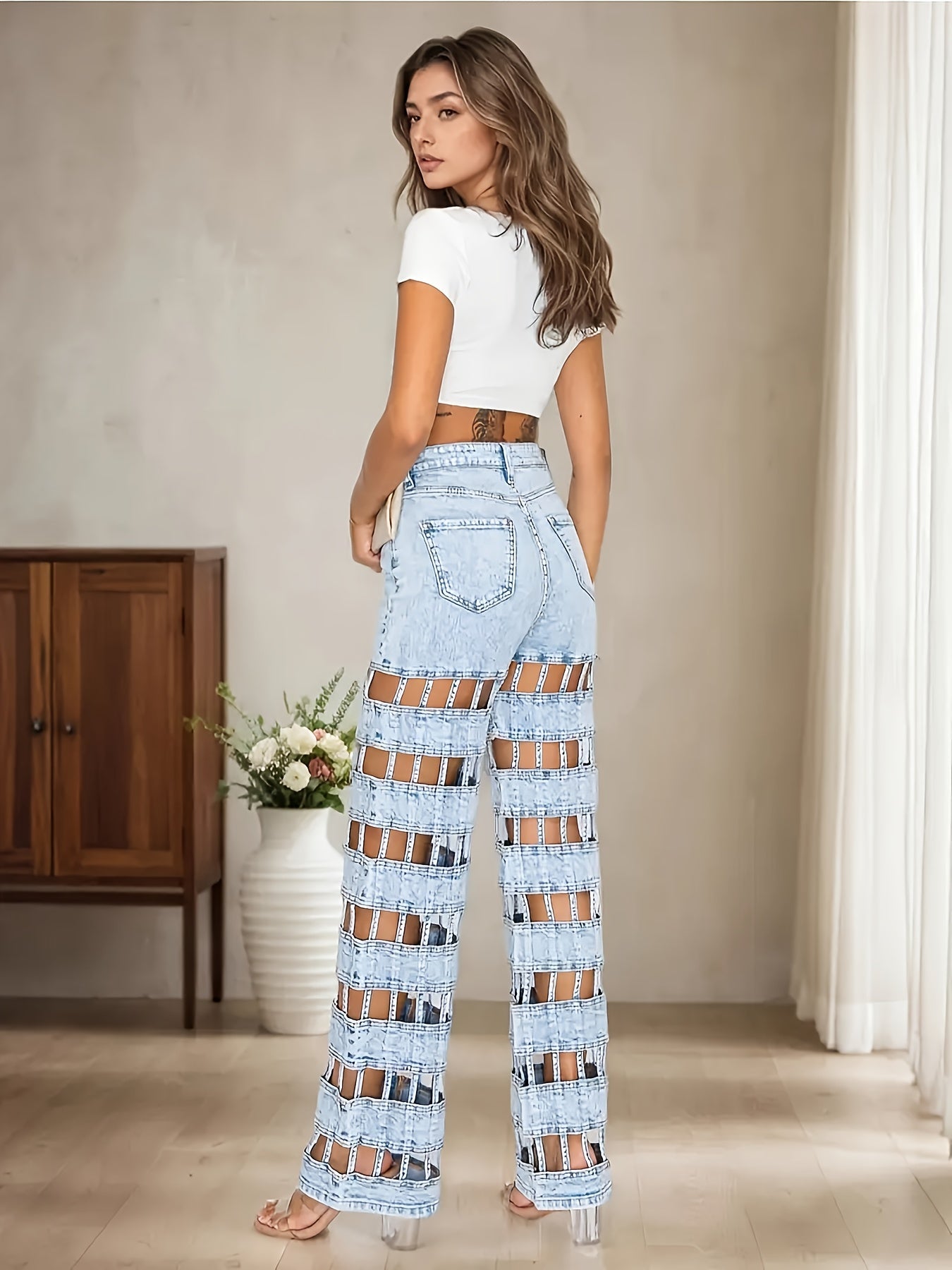 Elena™ – Pantalón Crochet Boho