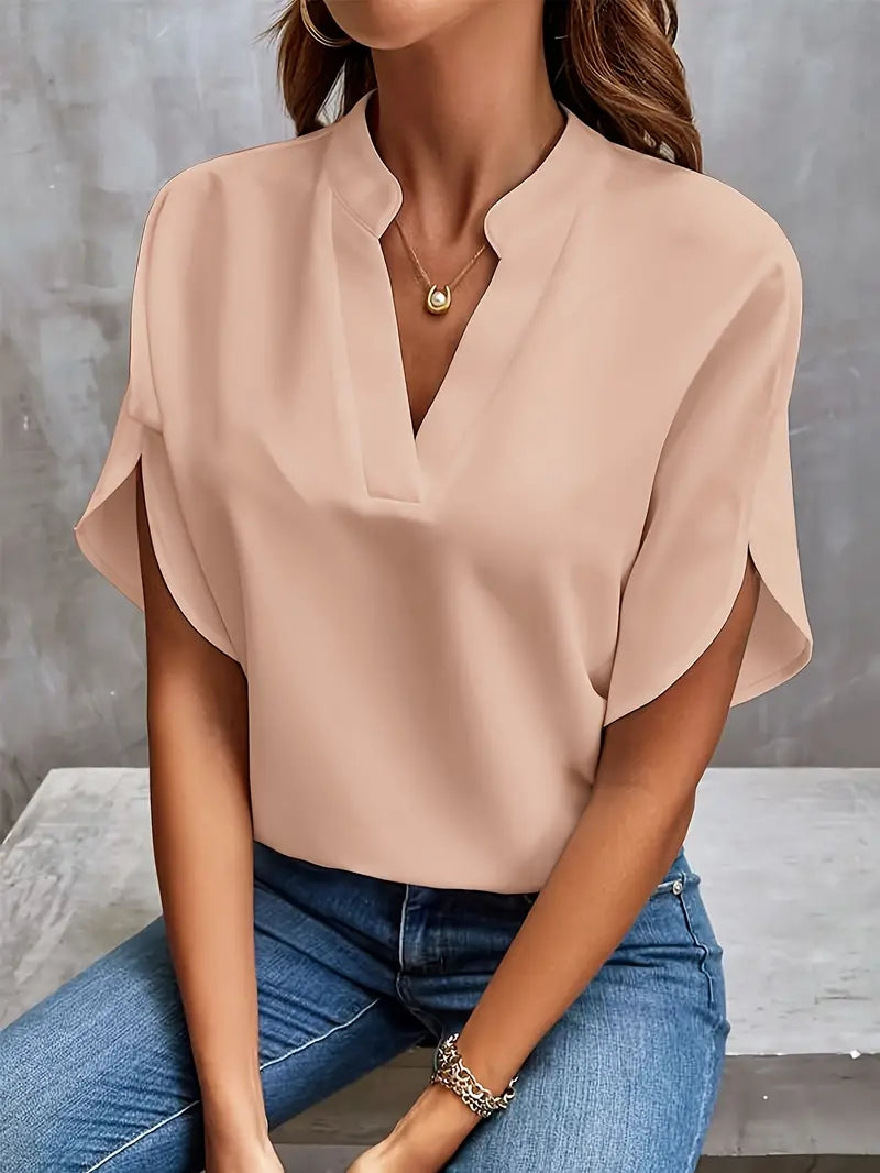Mina™ – Blusa Minimal Fluida