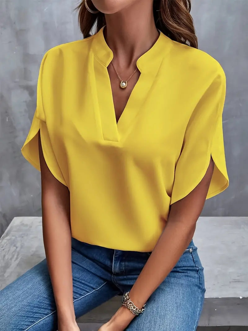 Mina™ – Blusa Minimal Fluida