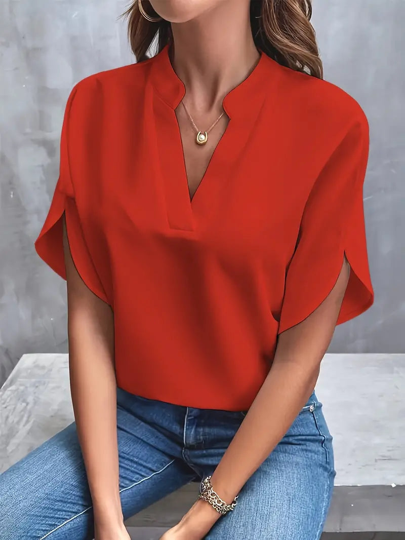 Mina™ – Blusa Minimal Fluida