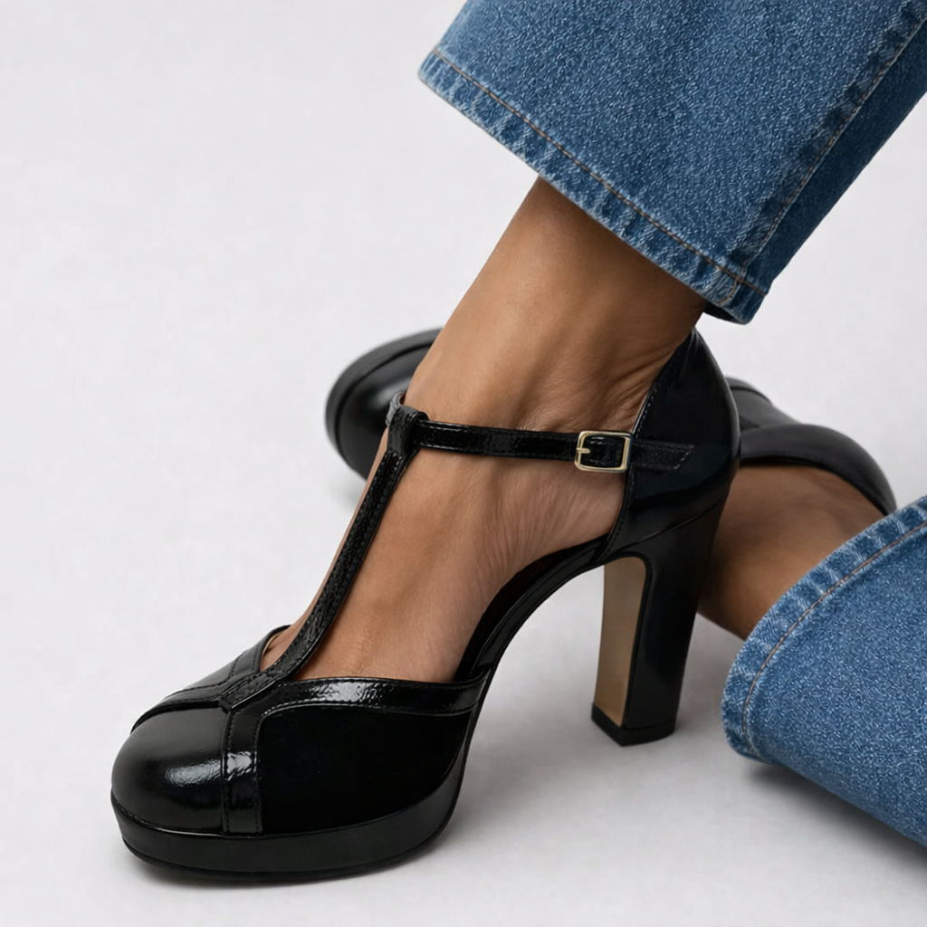 Elvira™ – Tacón Charol Elegante