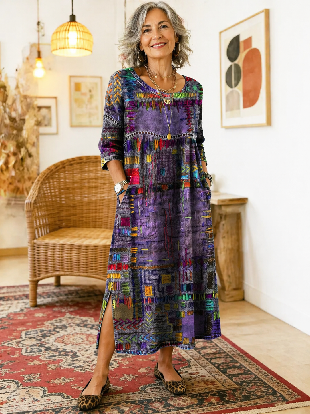 Zaira™ – Vestido Boho Estampado