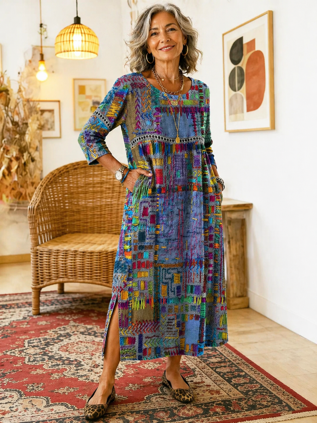 Zaira™ – Vestido Boho Estampado