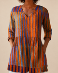 Elowen | Camicia Lunga a Stampa Espressiva