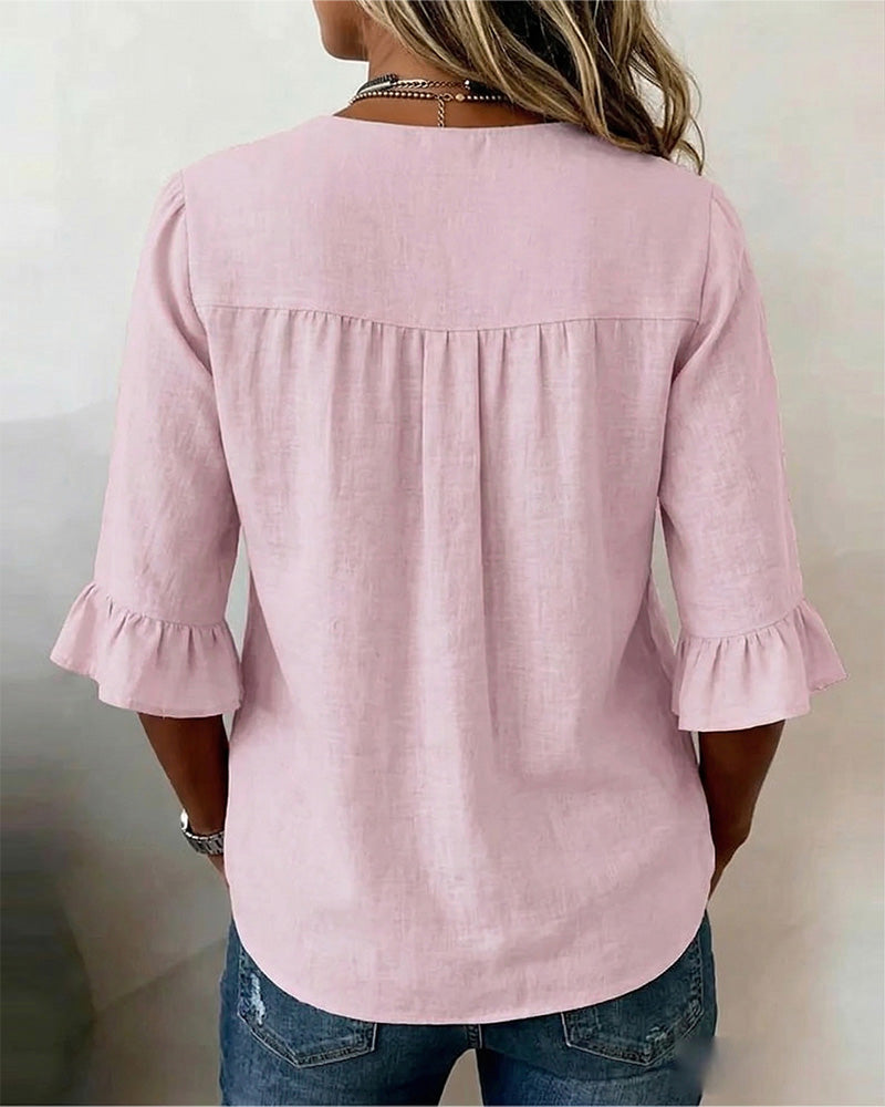 Elara™ – Blusa Volante
