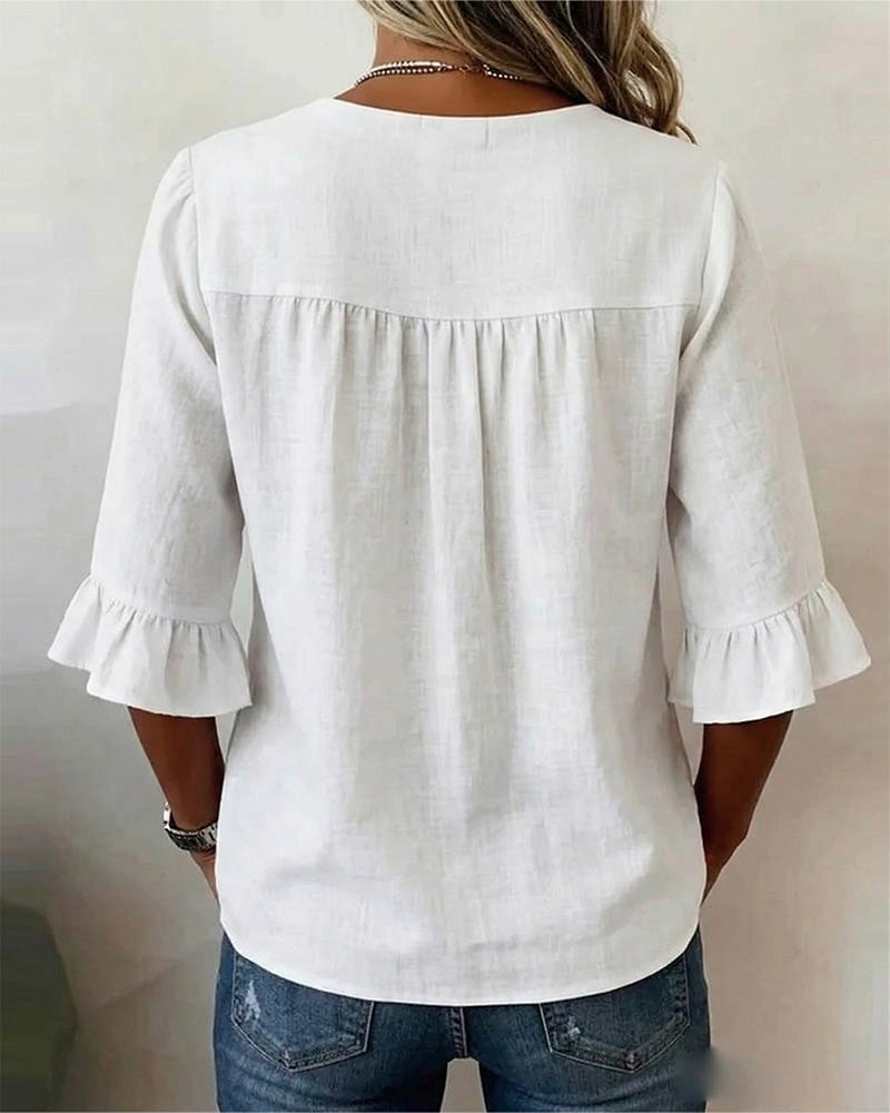 Elara™ – Blusa Volante