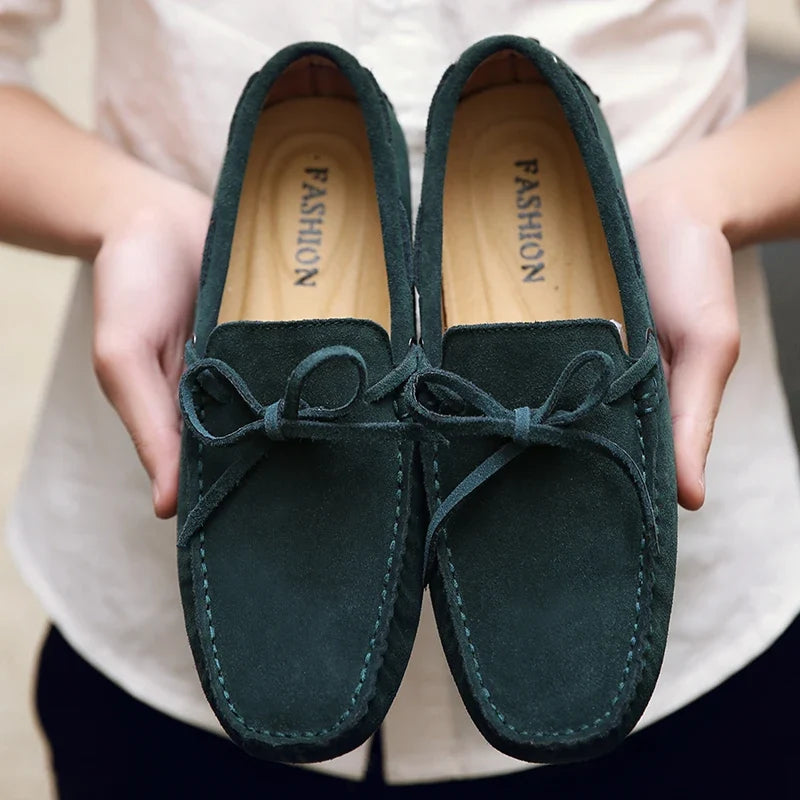 Mocasines informales de ante para el verano