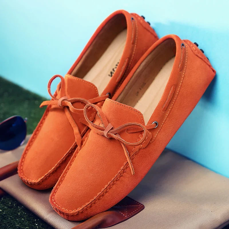 Mocasines informales de ante para el verano