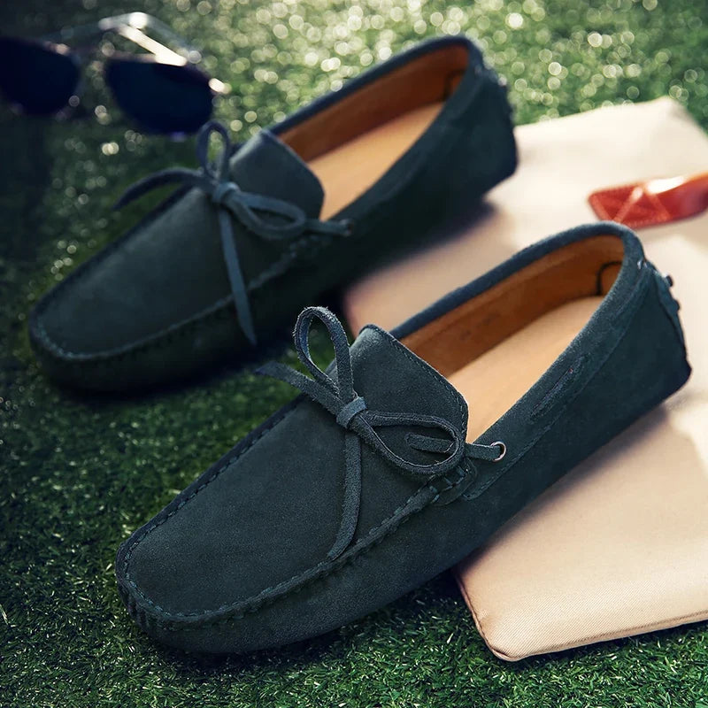 Mocasines informales de ante para el verano