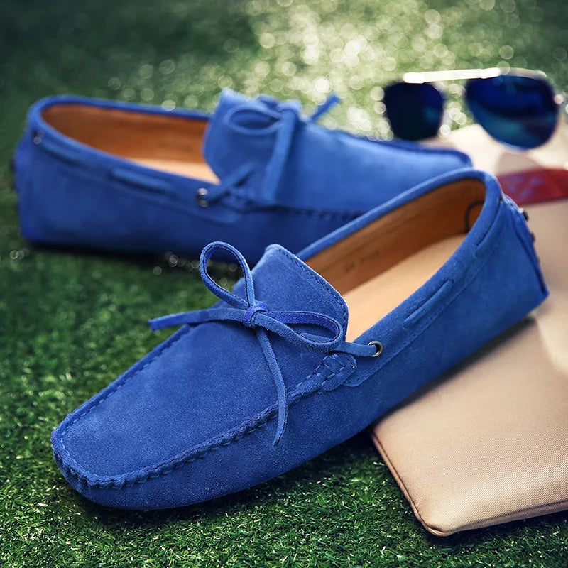 Mocasines informales de ante para el verano