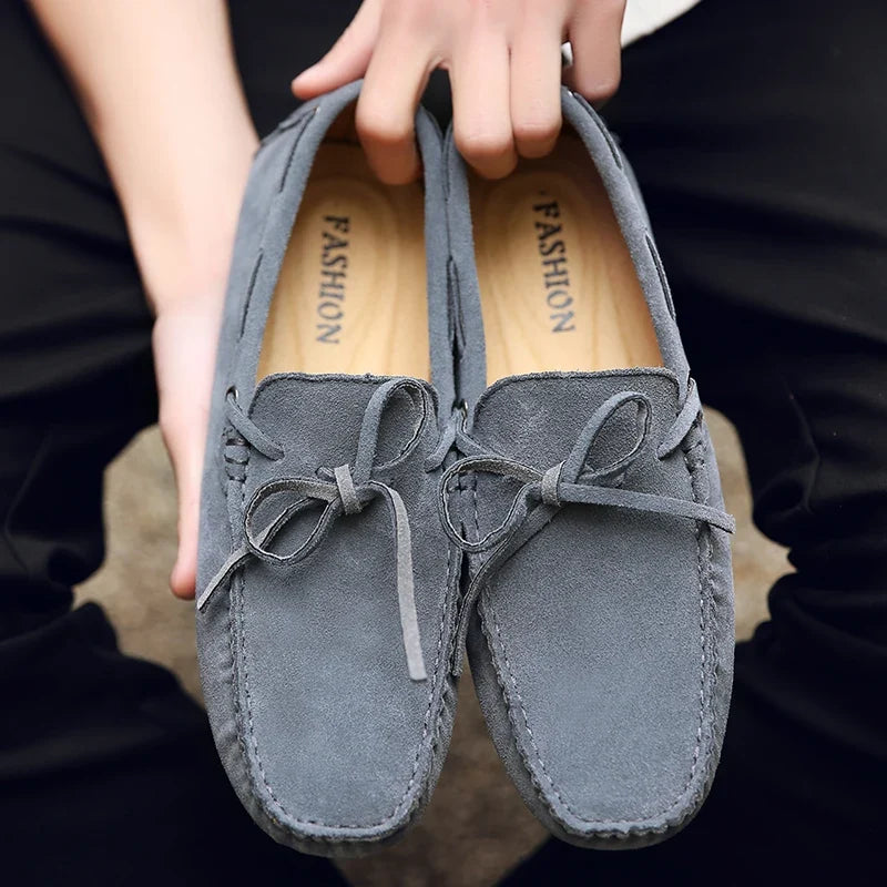 Mocasines informales de ante para el verano