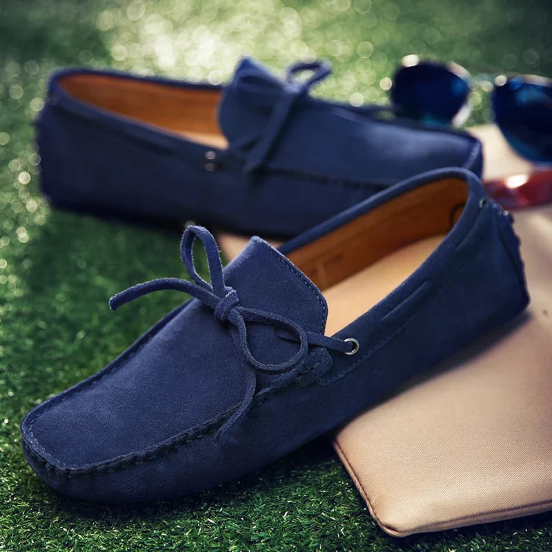 Mocasines informales de ante para el verano