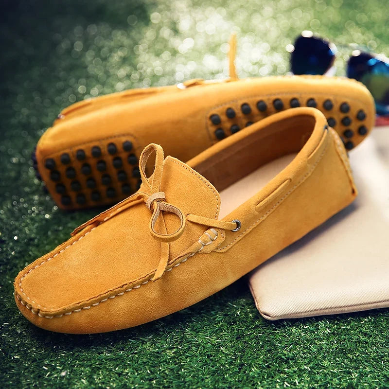 Mocasines informales de ante para el verano
