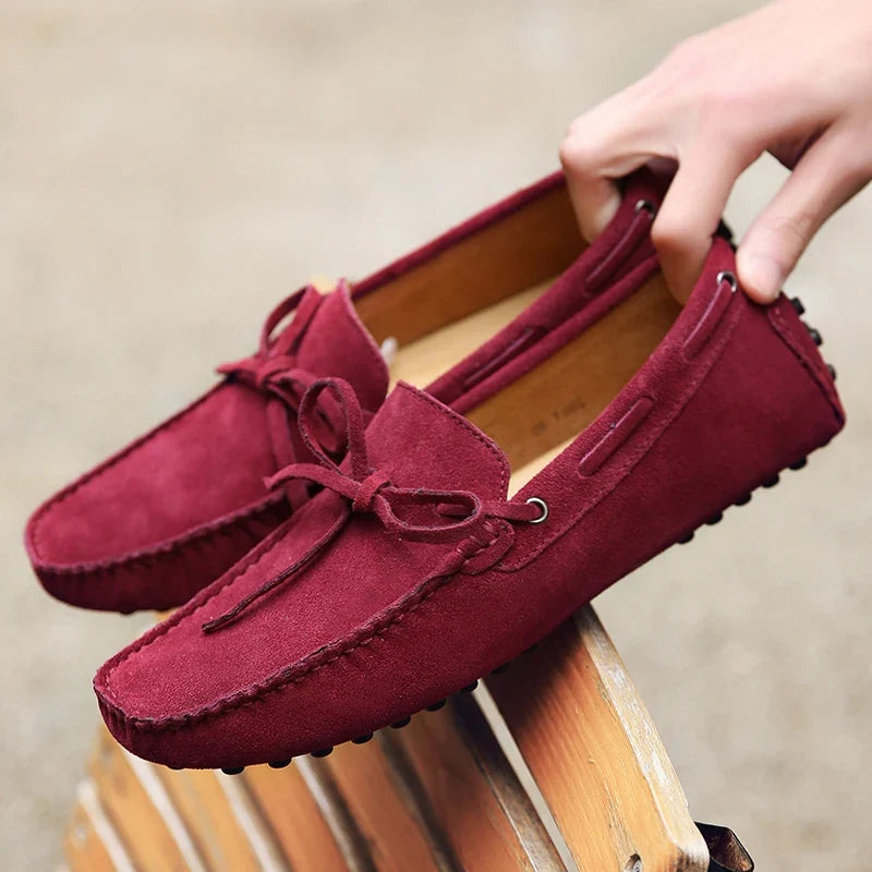 Mocasines informales de ante para el verano