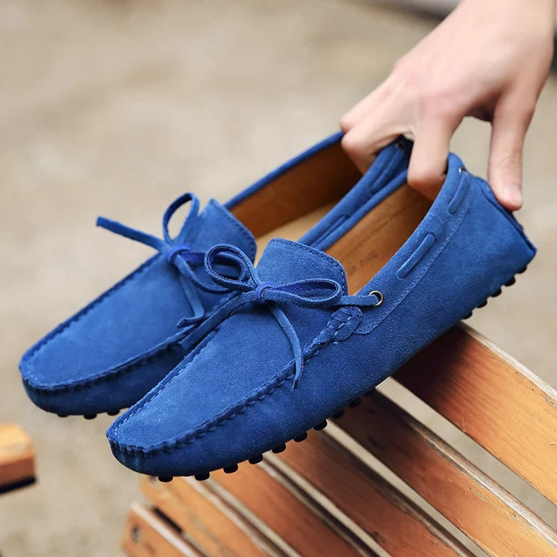 Mocasines informales de ante para el verano