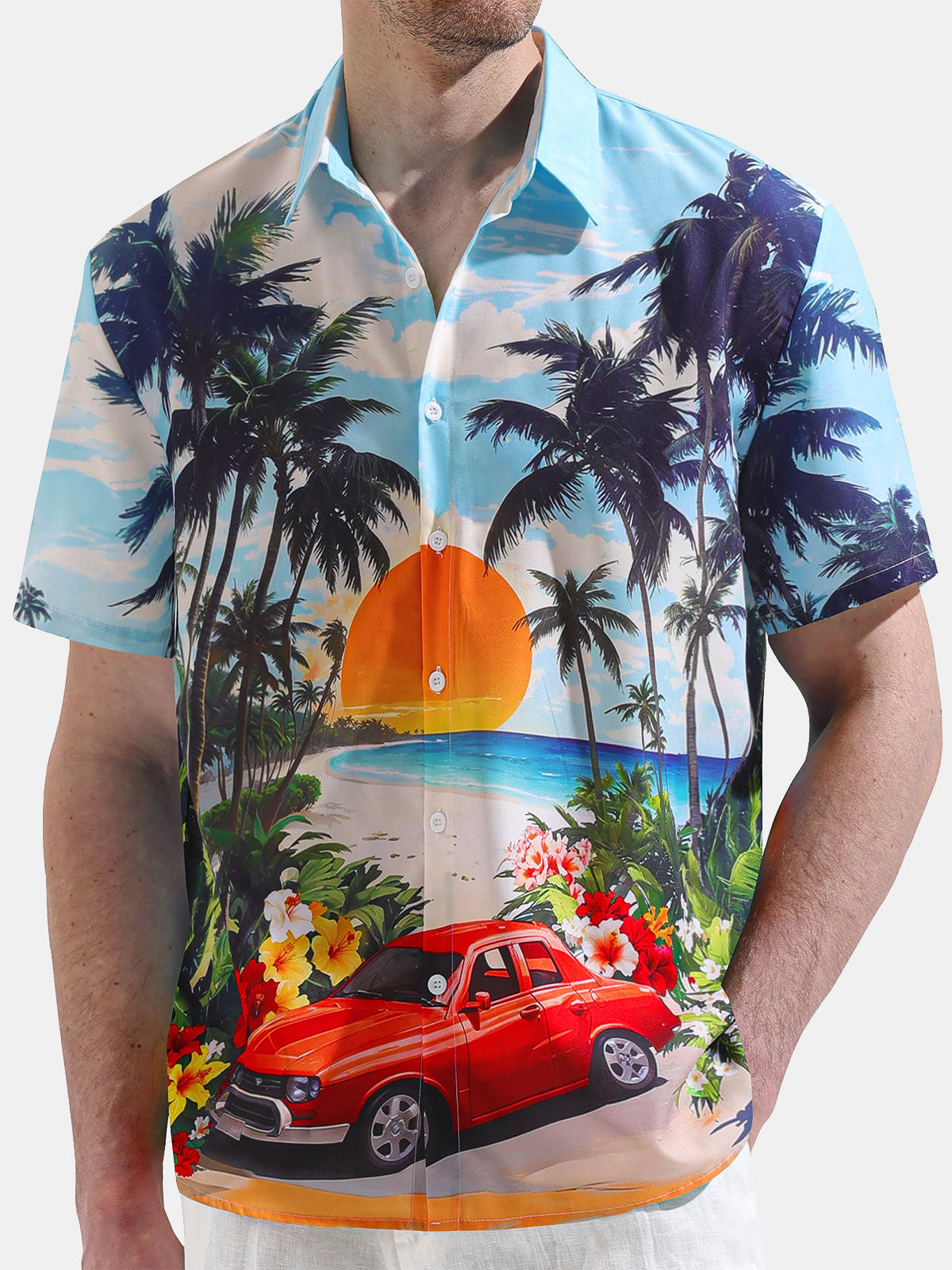 Nico™ – Camisa Tropical Estampada