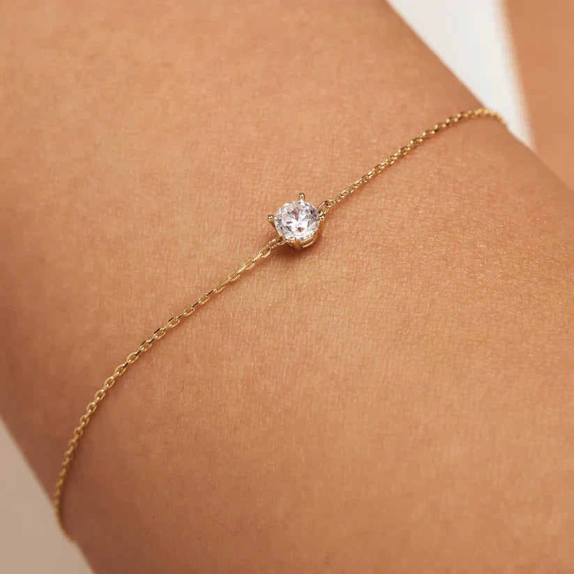 Irene™ – Pulsera Destello Dorado